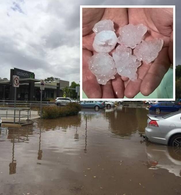 TWENTY MINUTES: Up to 20 millimetres fell on Griffith on Thursday, while Darlington Point was peppered with hail stones. Picture: David Anstee. Inset: James Chauncy