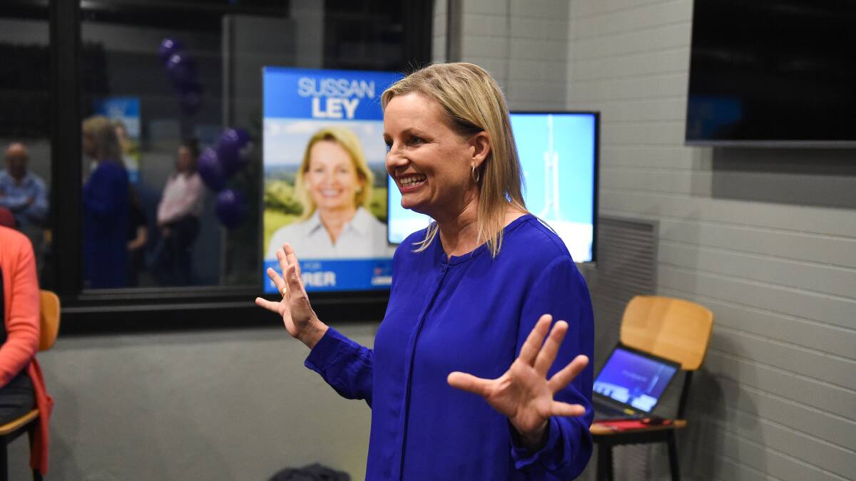 THREE MORE YEARS: Liberal Sussan Ley will be the Farrer MP for another term after a resounding victory in the federal election on Saturday. PHOTO: Mark Jesser