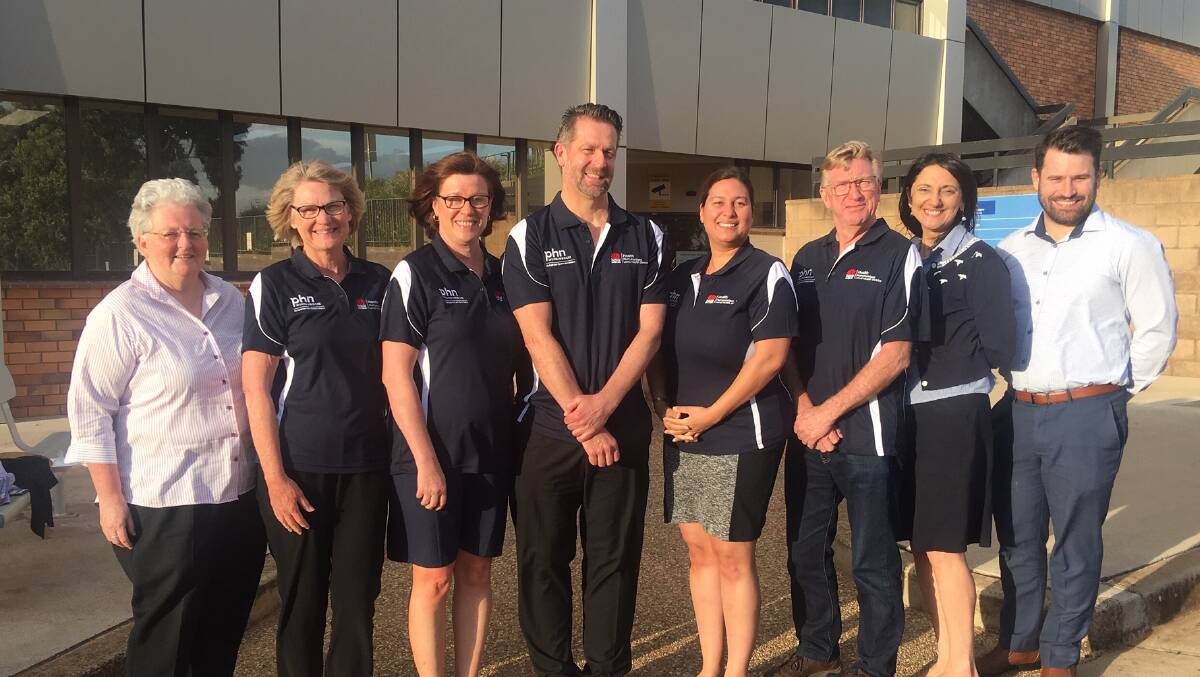 LOCAL: Griffith hospital general manager Liz Harford, Val Woodland, Margaret King, Kim Burgess, Lucinda Gidlow, Peter Sparks, Saideh Barlow and Murrumbidgee PHN's Cameron McCauliffe. Absent: Karen Snaidero and Yvonne Turnell. Picture: Contributed