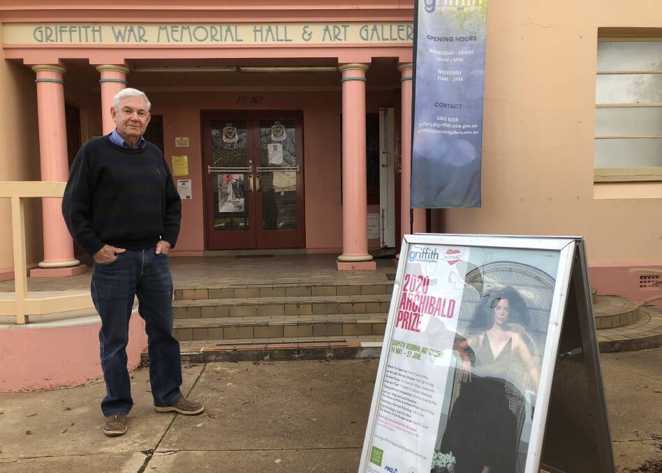 EXHIBITION SPACE: Resident Brian Sainty said it was time for the city's art gallery to be expanded to help support Griffith's growth. PHOTO: Declan Rurenga