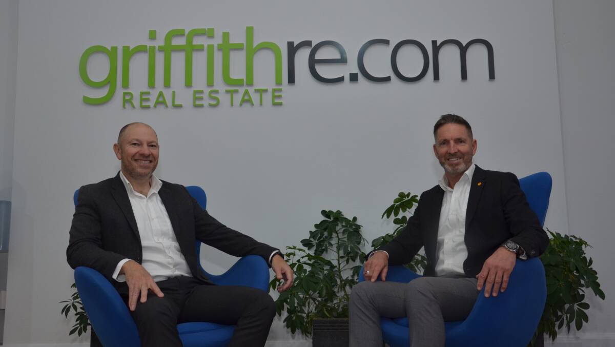 RESILIENT: Griffith Real Estate directors Brian Bertolin and Tony Santolin. PHOTO: Declan Rurenga