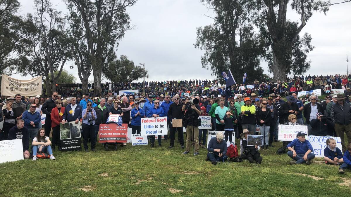 NEXT STEP: After gathering 3000 Southern Riverina irrigators on the shores of the Murray in Tomcumwal, Speak Up 4 Water is holding a rally in Canberra.