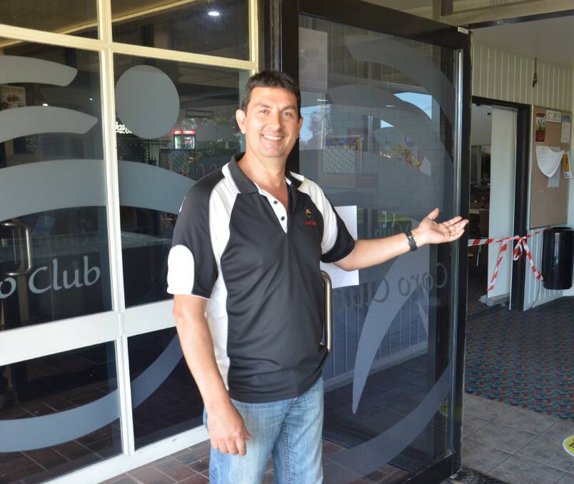 WELCOME: Manager Roly Zappacosta said the Coro Club would be opening its doors on Monday as the latest easing rules takes effect. PHOTO: Declan Rurenga