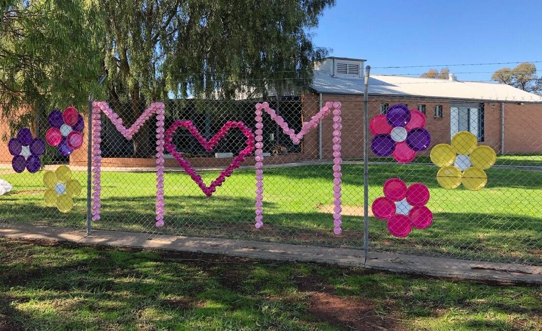 How are you celebrating Mother's Day? One of ICI Industries' Sarah Petersen and her daughter Meghann teams created this display on Harris Road. PHOTO: Contributed