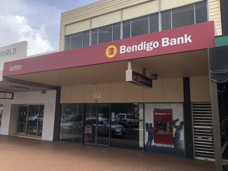 CLOSING TIME: Griffith's Bendigo Bank branch will close for the last time in April.