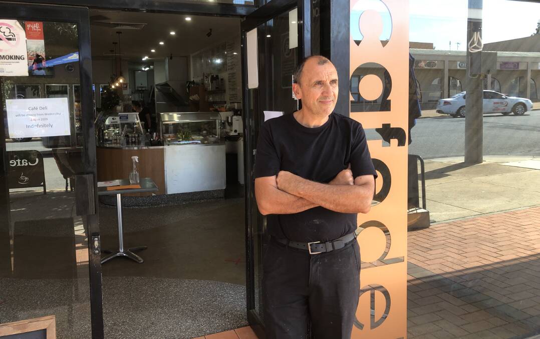 LAST DAY: Cafe Deli closed for the final time during the COVID-19 pandemic on Wednesday. Owner Mark Valenti said the impact of the virus was devastating. PHOTO: Declan Rurenga