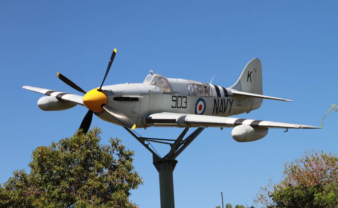 AIRWORTHY: Rob Mountford is concerned Griffith's Fairey Firefly may become a risk to the public and wants to see the plane preserved.