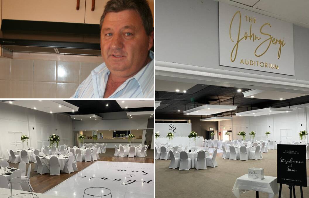DEDICATED: The Yoogali Club's renovated auditorium has been dedicated to one of the club's strongest advocates - the late John Sergi.