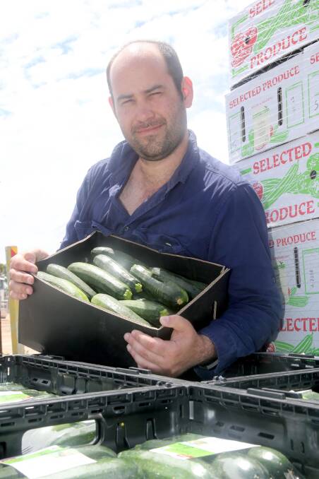 VEG: Brendan Murray said drought conditions were leading some farmers to grow more vegetables. Picture: Anthony Stipo