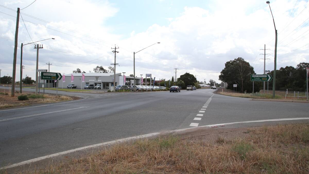 Roadworks are set to begin to prepare for the Yoogali intersection upgrade. PHOTO: Anthony Stipo