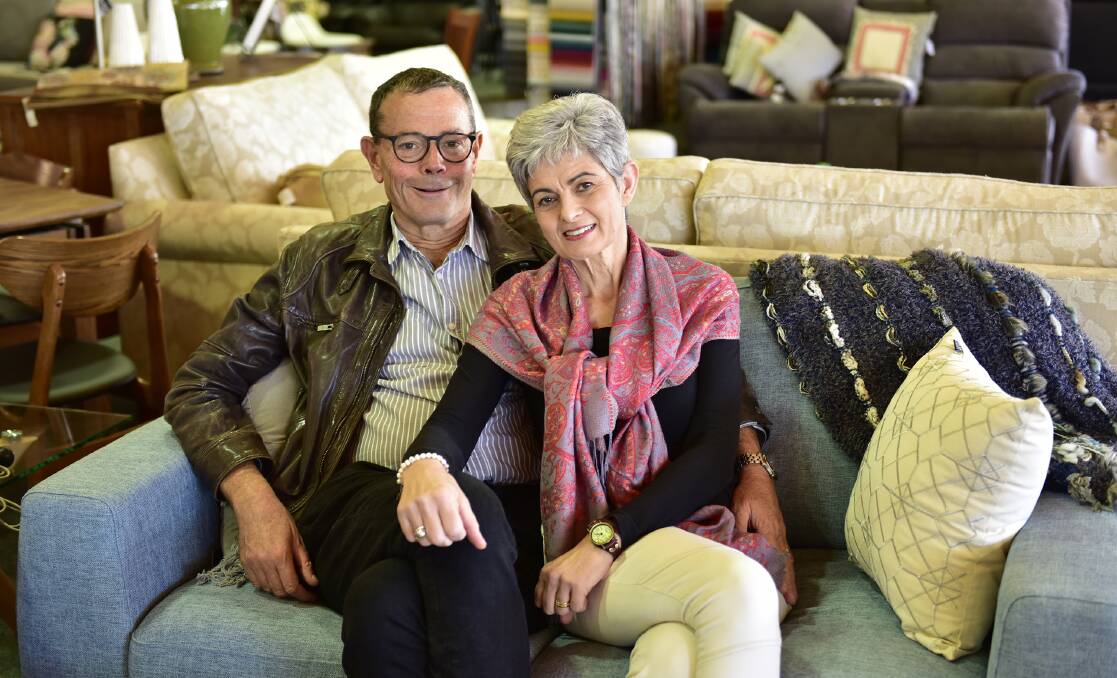 Paul and Maria Mackay after they retired and sold Mackay's Furniture One in 2019. PHOTO: Caroline Mackay