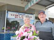 FOUR DECADES: Since July 1978, Maragaret and John Taprell served Yenda until this week when they retired. PHOTO: Declan Rurenga