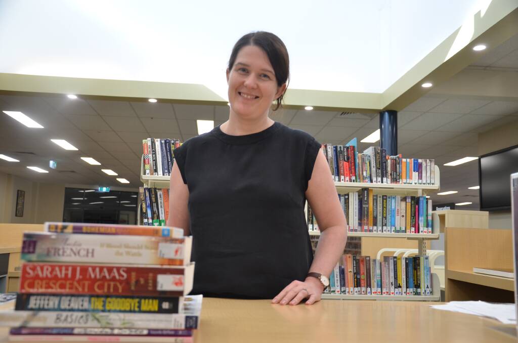 FOUR SQUARE METRES: Manager Karen Tagliapietra said the library's services were available again but had been changed to focus on self-service and safety. PHOTO: Declan Rurenga
