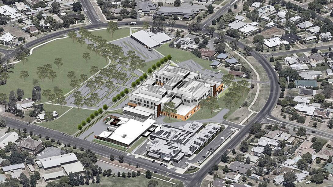 An artist's impression of the completed re-development of Griffith Base Hospital.