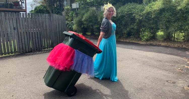 IT'S BIN FUN: Former Central West woman Danielle Askew started the viral Facebook group 'Bin Isolation Outing'. Photos: SUPPLIED