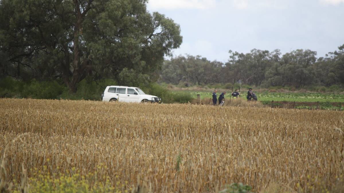 Police are searching a property in Hay for the remains of Donald Mackay. Picture: Daisy Huntly