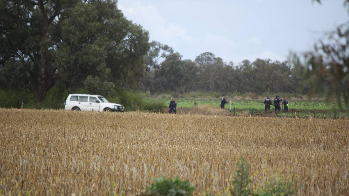Police are searching a property in Hay for the remains of Donald Mackay. Picture: Daisy Huntly