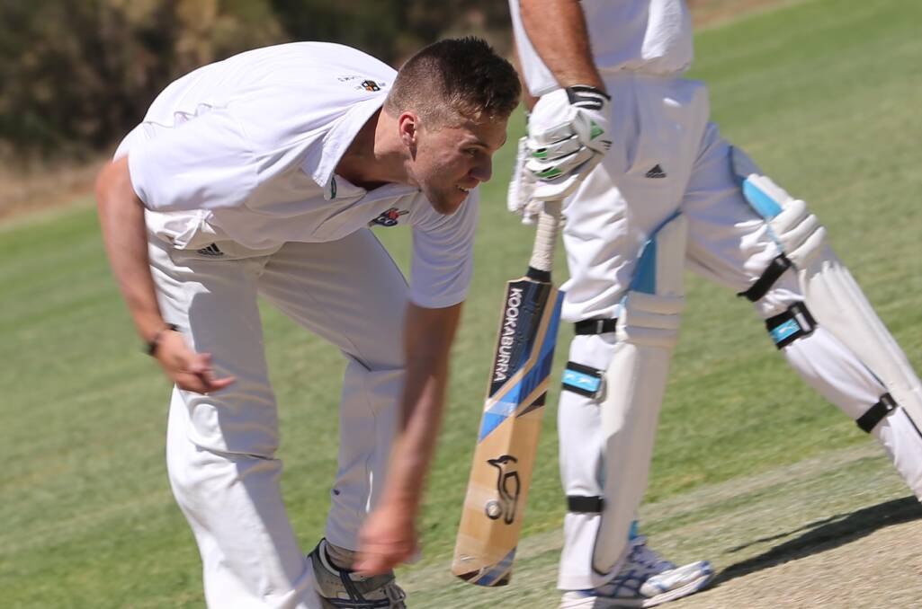 LINE AND LENGTH: Tom West among five Griffith cricketers competing at the NSW Country Colts carnival.