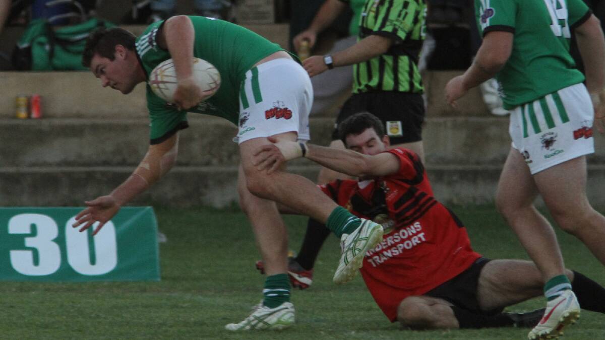 NOT THERE ... YET: Leeton captain-coach Willie McDonald wants to stay with the Greens in 2014 but admits a second season with the club is “not definite”.